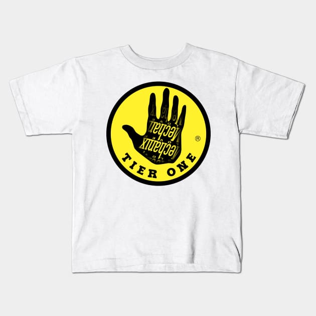 TIER ONE for light background Kids T-Shirt by Toby Wilkinson